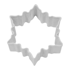 Snowflake Poly-Resin Coated Cookie Cutter White (One Size)
