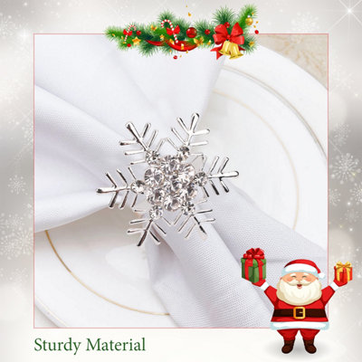 Winter Snowflake Napkin Ring, Napkin Holder, Plate Decor, Holiday Napkin  Rings, Christmas Plate Decor, Christmas Table Decor, Winter Plates 