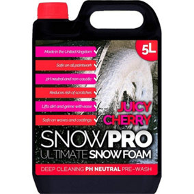 SnowPro Snow Foam Shampoo Car Wash 5L Soap pH Neutral Vehicle Cleaning Detailing Pre Wash Cherry Fragrance