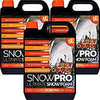 SnowPro Snow Foam Shampoo Car Wash Soap 15L pH Neutral Vehicle Cleaning Detailing Pre Wash Orange Fragrance