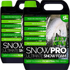 SnowPro Snow Foam Shampoo Car Wash Soap pH Neutral Vehicle Cleaning Detailing Pre Wash 10L Apple Fragrance