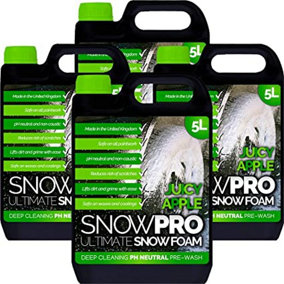 SnowPro Snow Foam Shampoo Car Wash Soap pH Neutral Vehicle Cleaning Detailing Pre Wash 20L Apple Fragrance