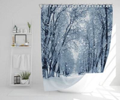 Snowstorm in park (shower curtain) / Default Title Price Comparisons | Compare The Build