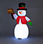 Snowtime 1.2m Inflatable Snowman With Merry Christmas Sign