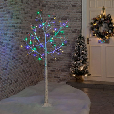 Snowtime 1 5m Birch Twig Tree With 64 Multi Coloured LEDs DIY At B Q   Snowtime 1 5m Birch Twig Tree With 64 Multi Coloured Leds~5029936804624 01c MP