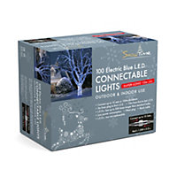Snowtime 100 Connectable String LED Lights in Blue