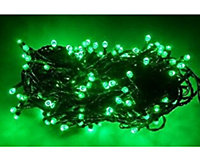 Snowtime 100 Multi Function LED String Lights in Vibrant Green Indoor / Outdoor