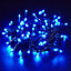 Snowtime 100 Multi-Function String LED Lights in Blue - 5m Lit Length