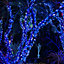 Snowtime 100 Multi-Function String LED Lights in Blue - 5m Lit Length