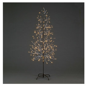 Snowtime 120cm Champagne Twig Tree with 256 Warm White LEDs Indoor / Outdoor