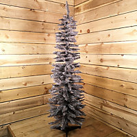 Snowtime 150cm Pencil Pine Grey Christmas Tree with 236 Tips