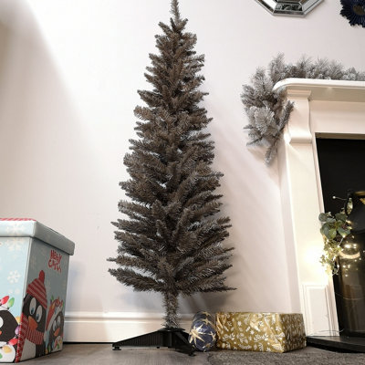 Snowtime 150cm Pencil Pine Grey Christmas Tree with 236 Tips