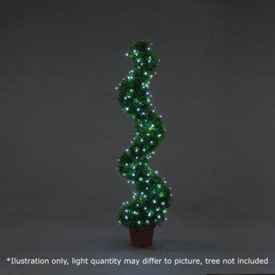 Snowtime 200 Battery Powered LED String Lights in Ice White