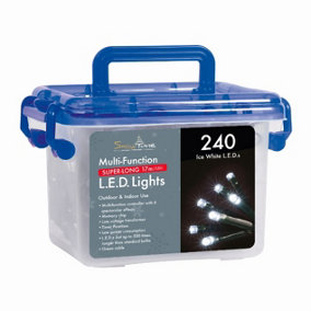 Snowtime 240 Ice White LED Multi-function Lights With Timer