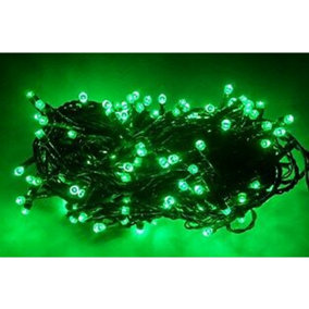 Snowtime 240 Multi Function LED String Lights in Vibrant Green Indoor / Outdoor