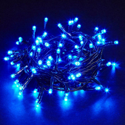 Snowtime 240 Multi-Function String LED Lights in Blue - 17m Lit Length