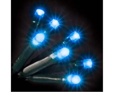 Snowtime 240 Multi-Function String LED Lights in Blue - 17m Lit Length