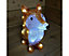 Snowtime 28cm Acrylic Sitting Fox with 30 Ice White LED's