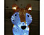 Snowtime 28cm Acrylic Sitting Fox with 30 Ice White LED's