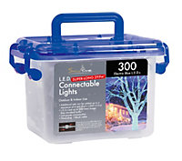 Snowtime 300 Connectable String LED Lights in Blue