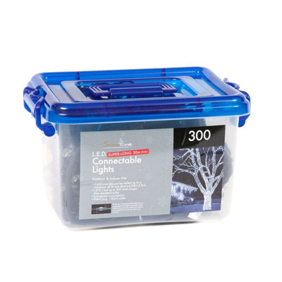 Snowtime 300 Connectable String LED Lights in Ice White Price Comparisons | Compare The Build