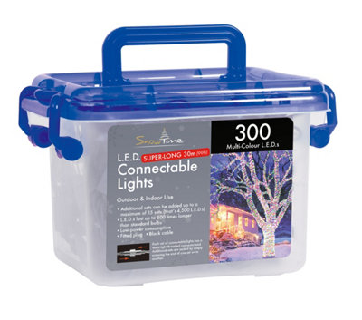 Snowtime 300 Connectable String LED Lights in Multicolour Price Comparisons | Compare The Build