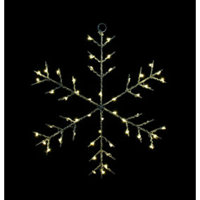 Snowtime 30cm Snowflake LED Indoor Battery Operated Christmas Light Decoration