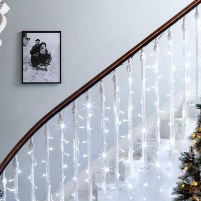 Snowtime 3m x 3m LED Curtain Light in Ice White