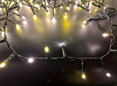 Snowtime 400 LED String Lights in Firefly Flickering Effect