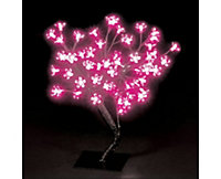 Snowtime 45cm Cherry Blossom Tree with Pink LEDs