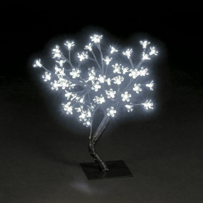 Snowtime 45cm Cherry Blossom Twig Tree in Ice White Price Comparisons | Compare The Build