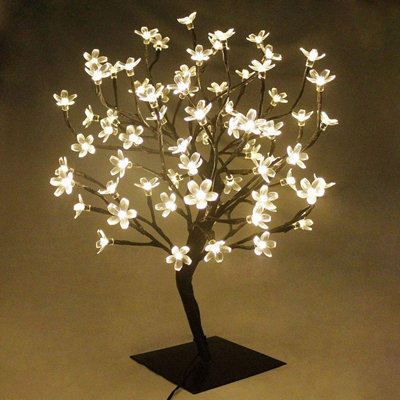 Snowtime 45cm Cherry Blossom Twig Tree in Warm White