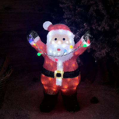 Stuffed santa claus shop for outdoors