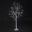 Snowtime 4ft / 120cm Light Up Birch Tree with Ice White LEDs in Twinkle Effect Indoor / Outdoor