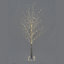 Snowtime 4ft / 120cm White Modelling Micro Dot Tree with 500 Warm White LEDs