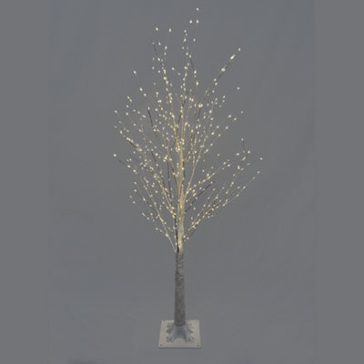 Snowtime 4ft / 120cm White Modelling Micro Dot Tree with 500 Warm White LEDs