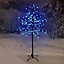 Snowtime 5ft / 150cm Cherry Blossom Twig Tree in Blue Indoor / Outdoor