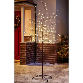 Snowtime 5ft / 150cm Cherry Blossom Twig Tree in Warm White Indoor / Outdoor
