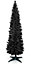 Snowtime 5ft / 150cm Pencil Pine Artificial Christmas Tree in Black