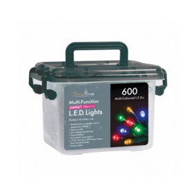 Snowtime 600 Multi-Function Compact LED Lights in Multicolour - 15m Lit Length