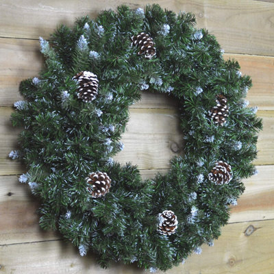 Snowtime 60cm Snow King Fir Artificial Christmas Wreath - 5