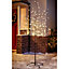 Snowtime 6ft / 1.8m Cherry Blossom LED Light Up Tree in Warm White Indoor / Outdoor