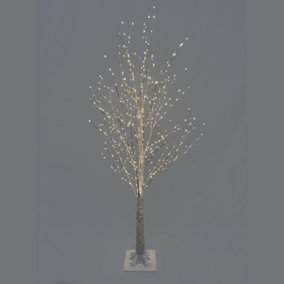 Snowtime 6ft / 180cm White Modelling Micro Dot Tree with 1300 Warm White LEDs