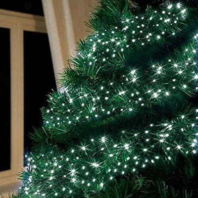 1000 LED warm white multicolored Christmas tree light chain 9modi timer –  Simba's Shop