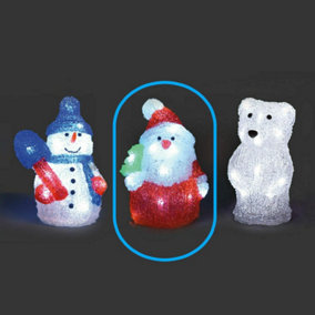 Snowtime Acrylic LED Christmas Figure - Santa Claus 17cm