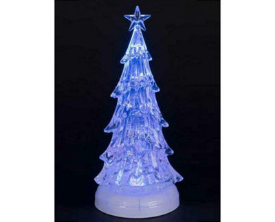 Snowtime Battery Operated 37cm Water-filled Christmas Tree with Colour Change LEDs