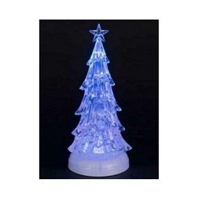 Snowtime Battery Operated 37cm Water-filled Christmas Tree with Colour Change LEDs