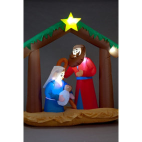 SnowTime BM00309 Inflatable LED Christmas Nativity Scene 188cm