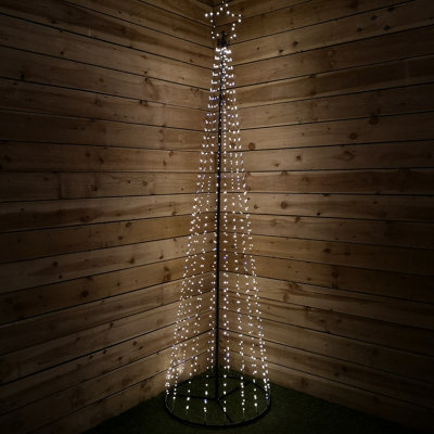 Snowtime Christmas 1.85m Maypole Tree 560 Flashing Wire Lights