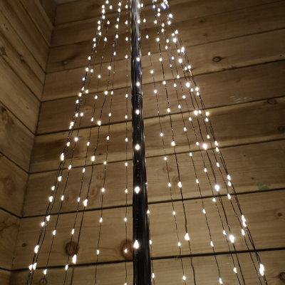 Snowtime Christmas 1.85m Maypole Tree 560 Flashing Wire Lights